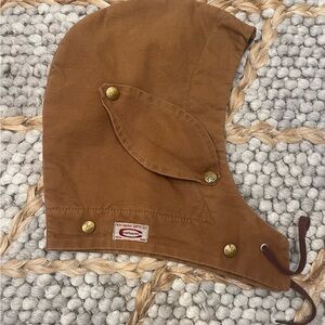 Rare Vintage Carhartt Tan Canvas Snap Hood for your Carhartt Rare Blanket lined.